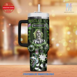 Beetlejuice Ghost With The Most 40 Oz Handle Tumbler