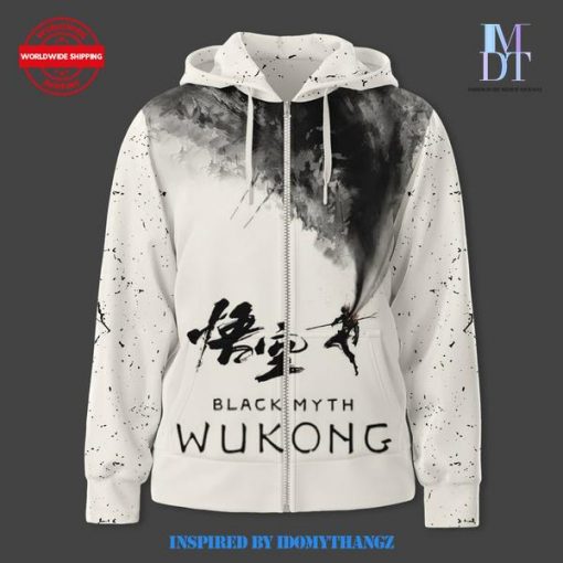 Black Myth Wukong All Over Print Zip Hoodie