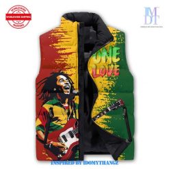 Bob Marley One Love Sleeveless Puffer Jacket