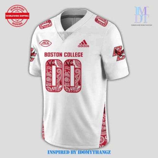 Boston College Red Bandanna Uniform Football Jersey