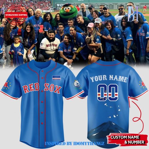 Boston Red Sox 2024 Cabo Verdean Custom Baseball Jersey