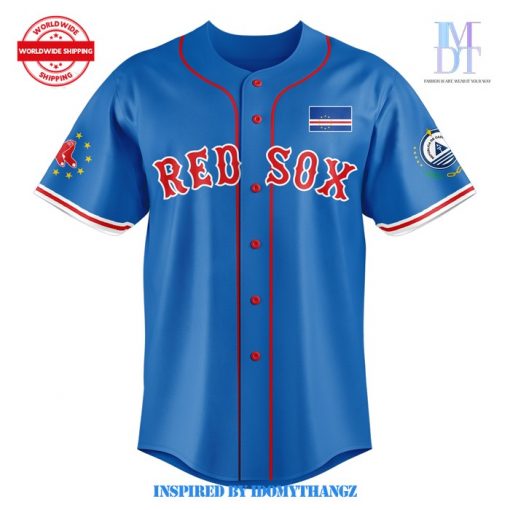 Boston Red Sox 2024 Cabo Verdean Custom Baseball Jersey