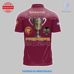 Brisbane Lions AFL 2024 Champions Polo Shirt