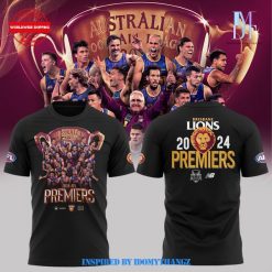 Brisbane Lions Toyota AFL 2024 Champions Black Shirt