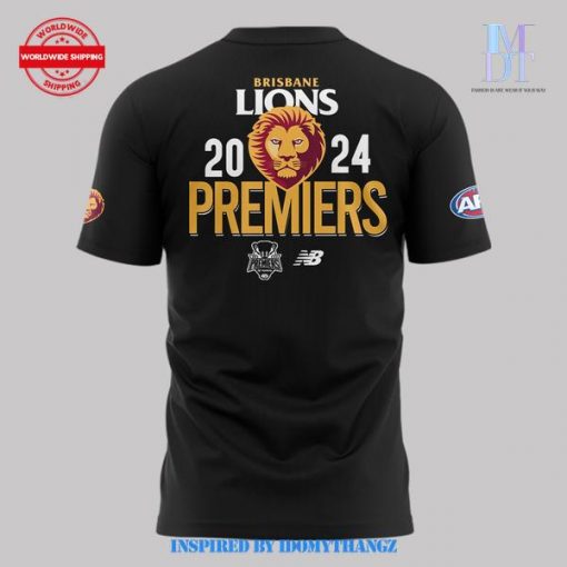 Brisbane Lions Toyota AFL 2024 Champions Black Shirt