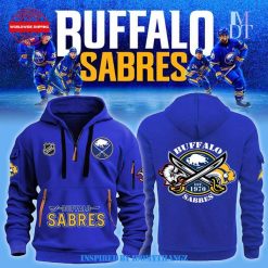 Buffalo Sabres New 2024 Blue Half Zip Hoodie