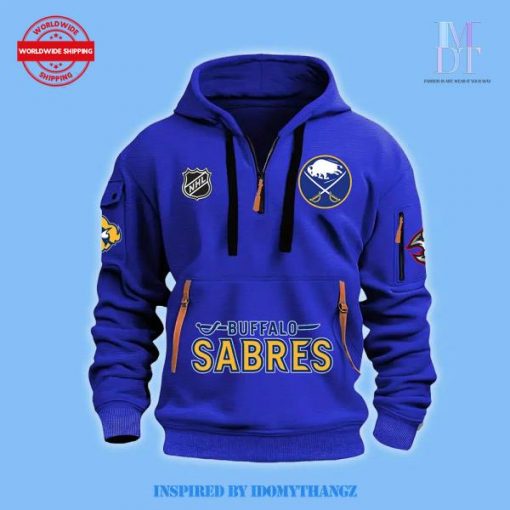 Buffalo Sabres New 2024 Blue Half Zip Hoodie