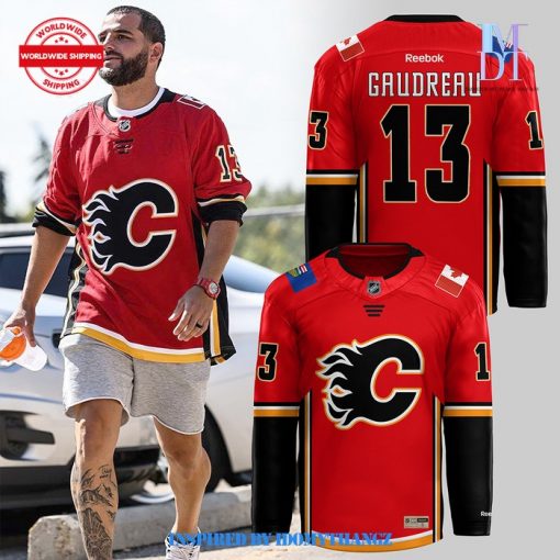 Calgary Flames RIP Gaudreau 13 Hockey Jersey