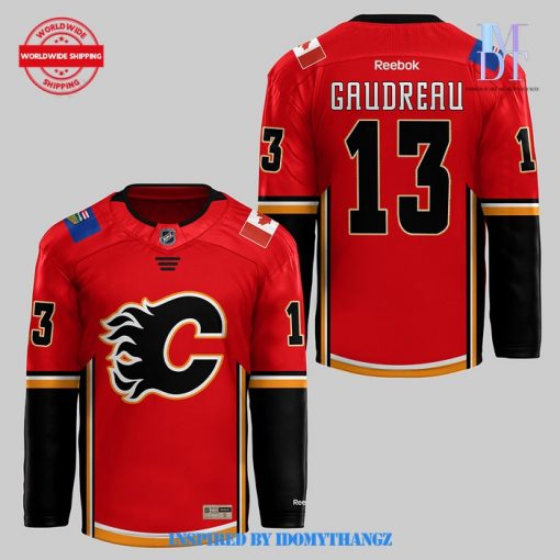 Calgary Flames RIP Gaudreau 13 Hockey Jersey