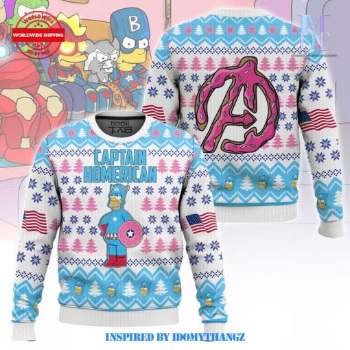 Captain Homer The Simpson Ugly Sweater