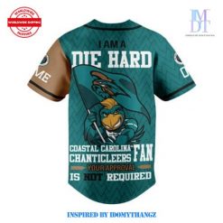 Coastal Carolina Chanticleers Your Approval Baseball Jersey