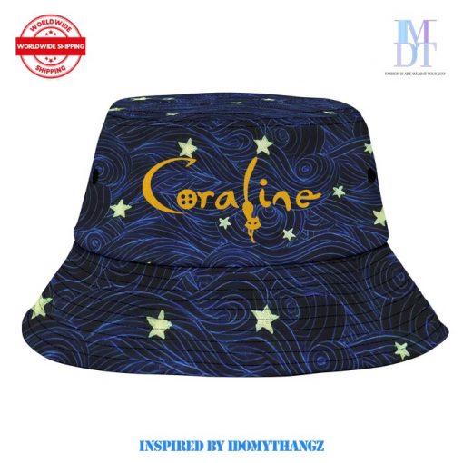 Coraline Be Careful What You Wish For Oversize Shirt With Bucket Hat