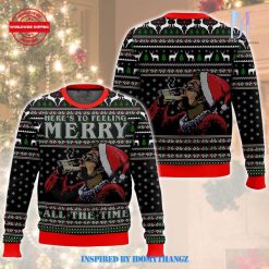 Cosmo Kramer Seinfeld Here's To Feeling Merry All The Time Sweater