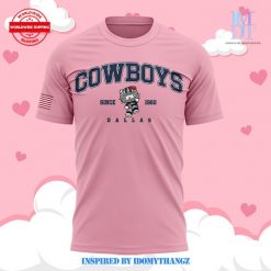 Dallas Cowboys Kitty 2024 Pink T-Shirt