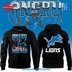 Detroit Lions David Montgomery ANGRY RUNS Limited Edition 2024 Hoodie