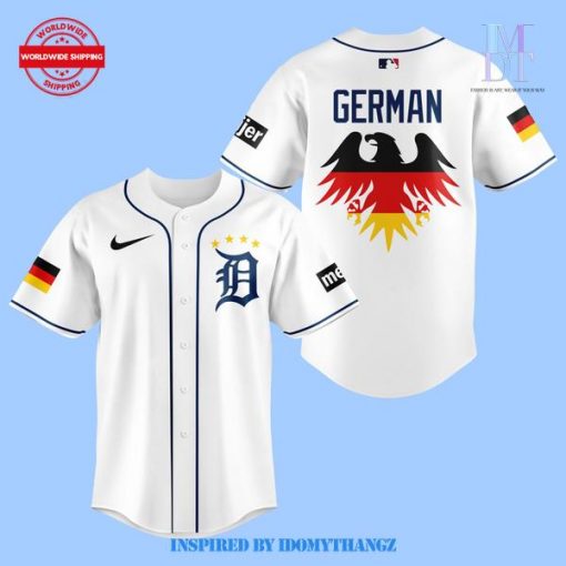 Detroit Tigers 2024 German Heritage Baseball Jersey