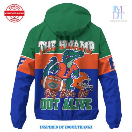 Florida Gators The Swamp Only Gators Get Out Alive Windbreaker Outdoor Jacket