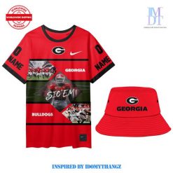 Georgia Bulldogs Dawg Nation Oversize Shirt With Bucket Hat