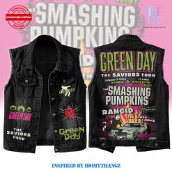 Greenday The Saviors Tour Sleeveless Denim Jacket