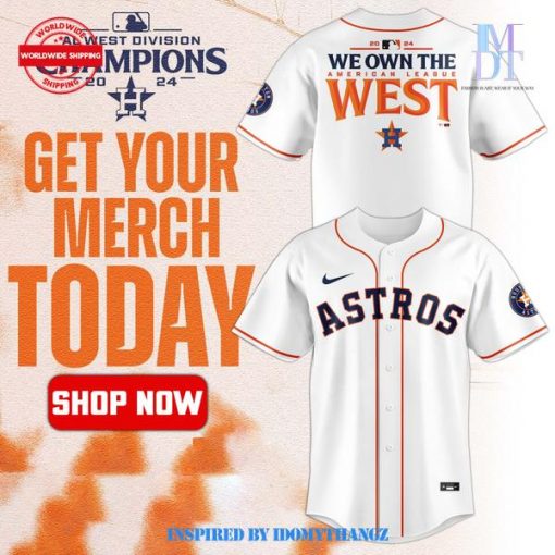 Houston Astros AL West Division 2024 Champions Limited Baseball Jersey