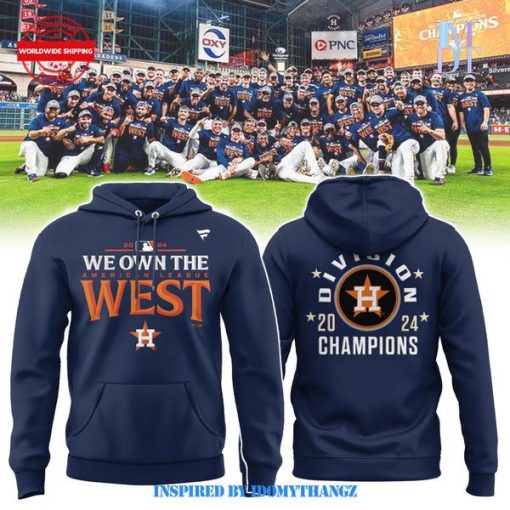 Houston Astros American League West Division 2024 Champions Hoodie