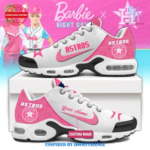 Houston Astros Pink Barbie Air Max Sport Shoes