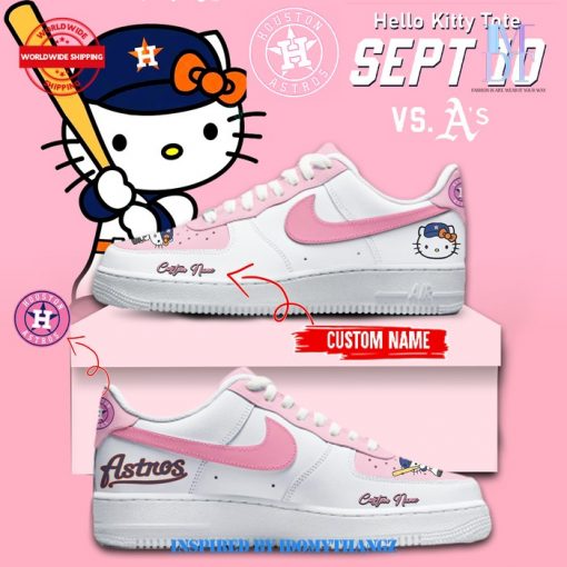 Houston Astros x Hello Kitty Custom Name Air Force 1