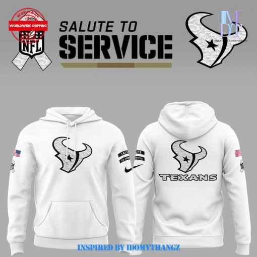 Houston Texans 2024 Salute to Service White Hoodie