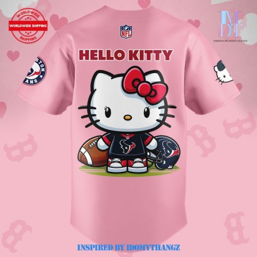 Houston Texans Hello Kitty 2024 Limited Edition Baseball Jersey