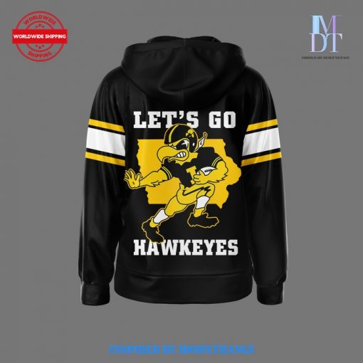 Iowa Hawkeyes Let’s Go Hawkeyes New Zipper Hoodie