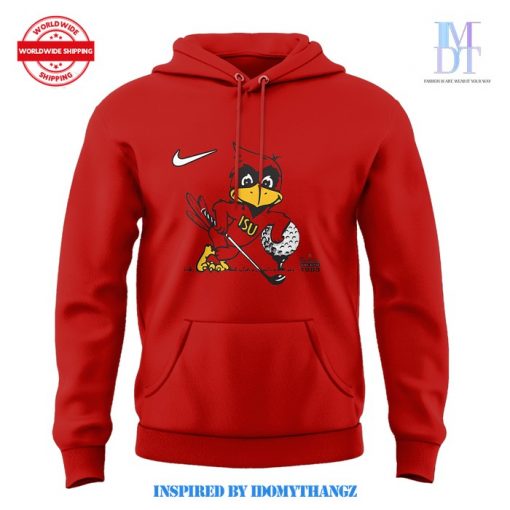 Iowa State Official Golf Logo 2025 Season Red Nike Hoodie