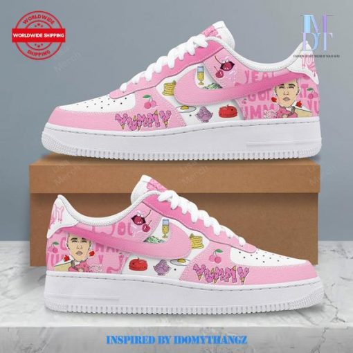 Justin Bieber Yummy Pink Air Force 1 Sneakers