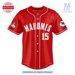 Kansas City Chiefs Mahomes Baseball Jersey