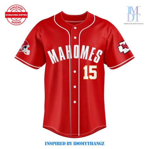 Kansas City Chiefs Mahomes Baseball Jersey