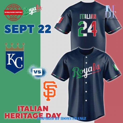 Kansas City Royals 2024 Italian Heritage Day Limited Jersey