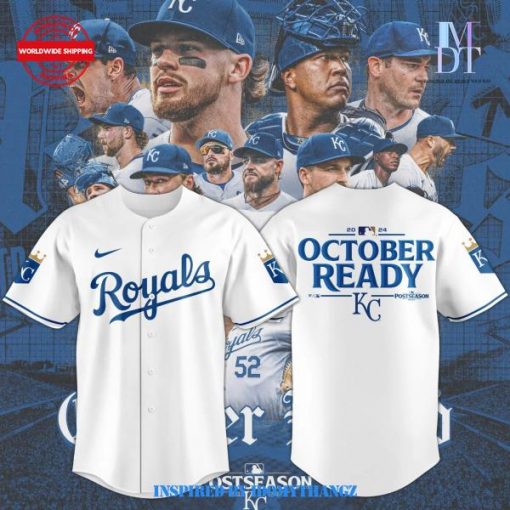 Kansas City Royals 2024 Postseason Locker Room White Jersey