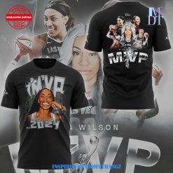 Las Vegas Aces A’ja Wilson MVP Limited Edition 2024 Black T-Shirt