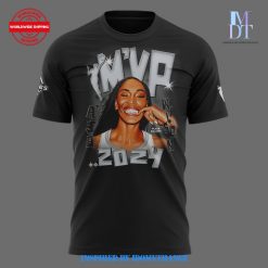 Las Vegas Aces A’ja Wilson MVP Limited Edition 2024 Black T-Shirt