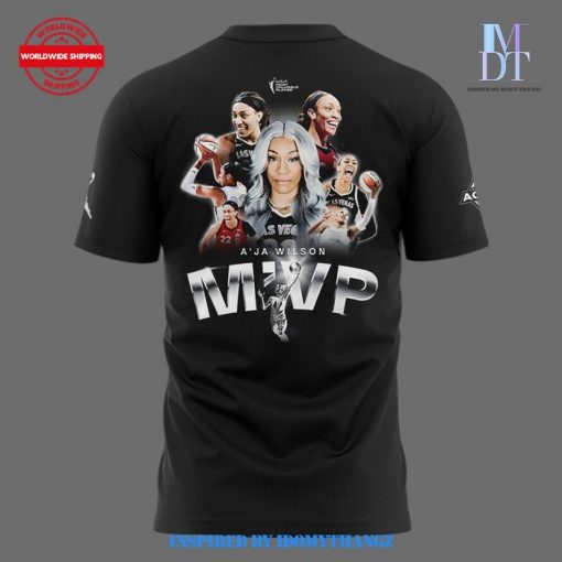 Las Vegas Aces A’ja Wilson MVP Limited Edition 2024 Black T-Shirt