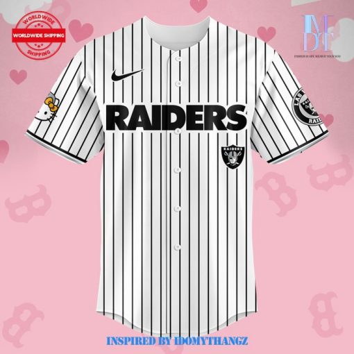 Las Vegas Raiders Hello Kitty 2024 Baseball Jersey