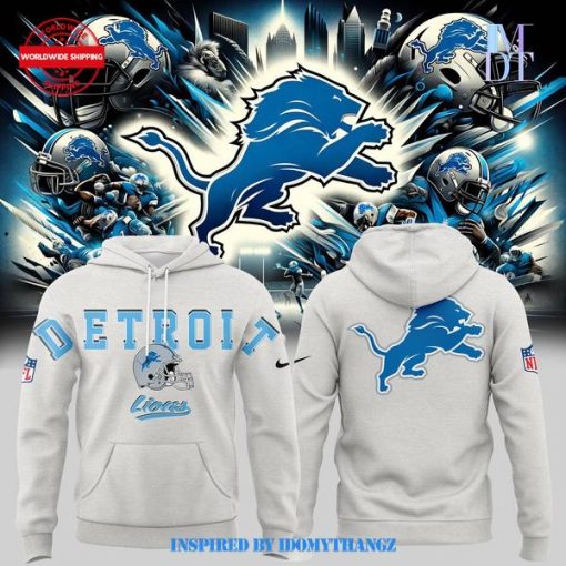 Limited Edition Detroit Lions Gray Hoodie