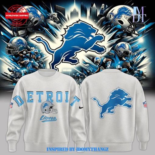 Limited Edition Detroit Lions Gray Sweatshirt