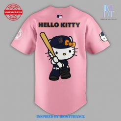 Limited Edition Detroit Lions Hello Kitty Baseball Jersey