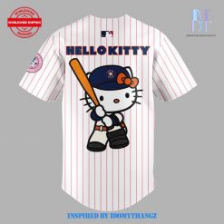 Limited Edition Houston Astros x Hello Kitty Night September 10th Baseball Jersey 3