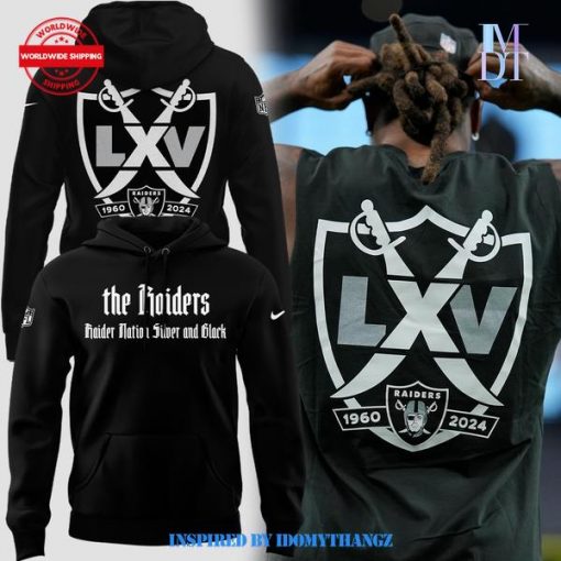 Limited Edition Las Vegas Raiders Nation Silver and Black Hoodie