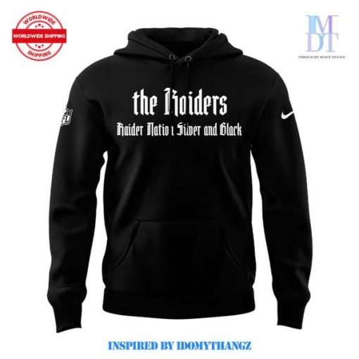 Limited Edition Las Vegas Raiders Nation Silver and Black Hoodie