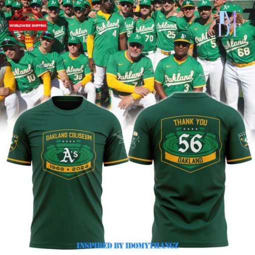 Limited Edition Oakland Athletics As Thank You Oakland 56 Year Shirt