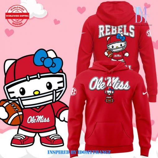 Limited Edition Ole Miss Rebels x Hello Kitty Hoodie