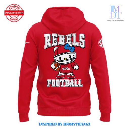 Limited Edition Ole Miss Rebels x Hello Kitty Hoodie