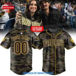 Limited Edition San Diego Padres Custom Name Camo Jersey